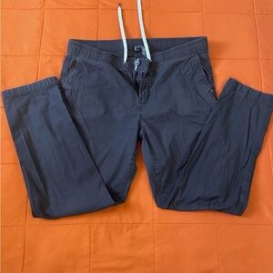 Vuori Joggers Womens XL Blue Ripstop Climber Pants Stretch Drawstring